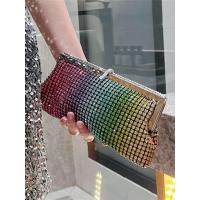 ราคา High end texture full diamond clutch bag evening dress rainbow soft bag bag evening clutch bag for women shiny diamond cross body bag for women JYUE (20562756300)