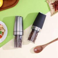 ราคา Electric Pepper Grinder Automatic Gravity Induction Salt and Pepper Spice Grinders with LED Light Kitchen Accessories (20357557014)