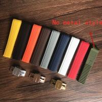 ราคา สายนาฬิกา21มม สีดำน้ำตาลน้ำเงินเขียวเทาสายนาฬิกายางซิลิโคนสีแดงสำหรับ PP Patek AQUANAUT 5167R 001 5167A 001 (20199923097)