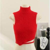 ราคา Ey 1022 พร้อมส่งเสื้อครอปแขนสั้นคอเต่าผ้าไหมพรมขนมิ้งแต่งเว้าผูกโปว์แมทช์ง่ายได้ทุกลุค (19886861371)