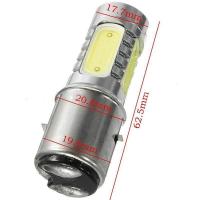 ราคา Idealhere BA20D H6 4 COB LED จักรยานจักรยานยนต์รถสกู๊ตเตอร์ขนาดเล็ก ATV ไฟหน้า (464244353)
