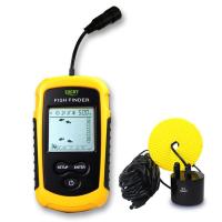 ราคา 100m lcd Portable Sonar Sensor Fish Finder Fishfinder Alarm Beam Transducer echo sounder with display deeper fishing finder (11347144878)