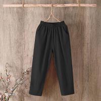 ราคา กางเกงผ้าคอตตอนลินิน100ของผู้หญิงกางเกงทรงตรงผ้าคอตตอนแท้เอวสูงทรงหลวมเนื้อบางบางสำหรับฤดูร้อนปี2021 (10058173324)