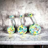 ราคา จิวสะดือ จิวใส่สะดือ เครื่องประดับร่างกาย สีเงิน ประดับด้วยคริสตัลแท้ ขนาดก้าน 1 6 ก้านยาว 8 มิล มาตรฐาน สินค้าเกรดพรีเมี่ยม (19170517829)