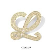 ราคา Loewe เข็มกลัด Loewe Luo Ywei ใหม่หรูหราตัวอักษรเรขาคณิตเครื่องประดับหน้าอกสี่เหลี่ยมกลวงเข็มกลัดเข็มกลัดคู่อเนกประสงค์ (18567585383)