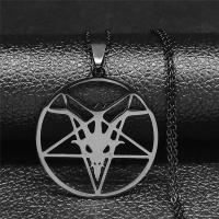 ราคา Baphomet เครื่องรางของขลังขนาดใหญ่ kalung Baja Tahan karat รูปดาวห้าแฉกแนวกอธิคสำหรับผู้ชายเครื่องรางของซาตานแพะอัญมณีลูซิเฟอร์ (21170438613)