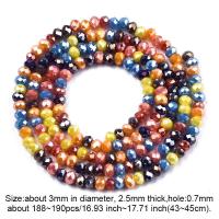 ราคา Beebeecraft 1 Strands Faceted Electroplate Glass Rondelle Beads Pearl Luster Plated Tiny Loose Spacer Beads for Craft Jewelry Necklace Bracelet Making (12914699469)