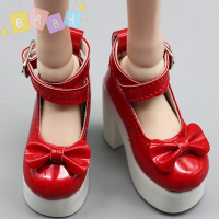 ราคา FactoryOutlete Cheap 1คู่ตุ๊กตาเจ้าหญิงรองเท้าส้นสูงสำหรับ1 3 1 4 BJD 60cm SD Dolls Shoes Gift (20225276620)