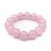 ราคา LUCKYSTONE หินสีนำโชค สีชมพู ขนาด 12 มม สร้อยข้อมือหินแท้ by siamonlineshop (372270426)