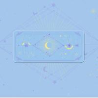 ราคา Kawaii Sun Moon Mouse Pad ไพ่ทาโรต์อุปกรณ์เกม พรมน่ารัก Laptot Player สีม่วงชมพูเมจิกคีย์บอร์ดเมาส์ขนาดใหญ่ MouseMat (18678135817)