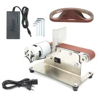 ราคา Horizontal Belt Sander Mini Electric Belt Grinding Sander Multifunctional Grinder DIY Polishing Grinding Machine (18672113465)