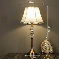 ราคา EASYHOME โคมไฟโต๊ะคริสตัลสามสีโคมไฟตั้งโต๊ะเซรามิคแบบอเมริกันโคมไฟหัวเตียงอบอุ่นห้องนั่งเล่นตกแต่งอ่านหนังสือโคมไฟตั้งโต๊ะ LED (17337934986)