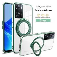 ราคา เคสที่วางโทรศัพท์แหวนชุบใสใสสำหรับ Oppo A57 A77 A57S A77S 4G 5G OppoA57 OppoA77 OppoA77S OppoA57S 2023เคสแม่เหล็กกันกระแทกด้านหลัง (20319938354)