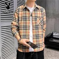 ราคา เสื้อผู้ชาย Playboy เสื้อเชิ้ตตาข่ายลำลอง Four Seasons (16179300395)