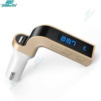 ราคา 100 ของแท้ ชุดอุปกรณ์ในรถยนต์1ชิ้นหูฟังเอฟเอ็มเครื่องชาร์จ USB เล่น MP3เครื่องเสียงรถยนต์ (21191649327)