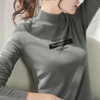 ราคา De Rong เสื้อซับในเสื้อยืดแขนยาวฟิตเนสสำหรับผู้หญิงเสื้อยืดแขนยาวมิดคอฤดูใบไม้ร่วงและฤดูหนาวหนาสำหรับผู้หญิงเข้ารูปพอดีใหม่ (20951716843)