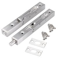 ราคา 2 Pcs Door Flush Bolt 6 Inch Concealed Security Door Lock for French Doors (19899781631)