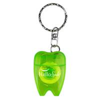 ราคา Hellosmile Floss Keychain Teeth Shape พวงกุญแจ ไหมขัดฟัน ไหมขัดฟันพกพา จัดฟัน อุปกรณ์ทำความสะอาด ช่องปาก 1ชิ้น (19664390920)