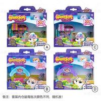 ราคา ZURU Hamster Paradise Cute Kawai Mini Hamster Raising House Dining Cart Cake Shop Girls Toys Children s Gifts (13022432940)
