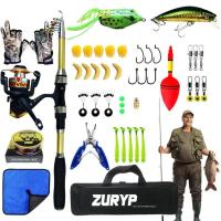 ราคา Telescopic Fishing Pole Kit Fishing Rod And Reel Combo Kit Fishing Gear Kit Telescopic Fishing Rod Set Complete And Portable For Fishing Lovers typical (20582492040)