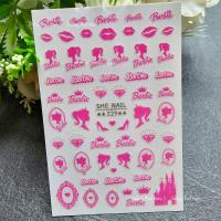 ราคา สติ๊กเกอร์แต่งเล็บ ลายบาร์บี้ Barbie (20397984577)