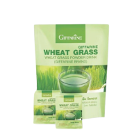 ราคา ส่งฟรี วีทกราส กิฟฟารีน Giffarine Wheat Grass น้ำคั้นจากต้นอ่อนข้าวสาลี โลหิตจาง ธาลัสซีเมีย โลหิตจาง ต้นข้าวสารีอ่อน วิตามินบีรวม 1 แพ๊ค 10 ซอง (10379961078)