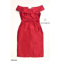 ราคา S 2XL เดรสเกาะอกปาดไหล่ ติดโบว์เอว ให้ลุคสวยหรู MB4060 ICANDIDSHOP (10030027034)