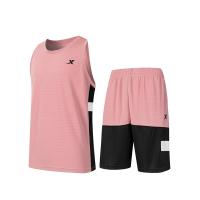 ราคา Xtep ชุดกีฬาบาสเกตบอลกีฬาสำหรับผู้ชายแบบระบายอากาศได้แห้งเร็วชุดกีฬาบาสเกตบอล (19247286708)