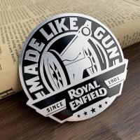 ราคา สติกเกอร์ติดมอเตอร์ไซค์ Royal Enfield Bullet 500 Retro รถจักรรูปลอกอะลูมิเนียมโลโก้โลหะ Refitted ถังน้ำมันสติกเกอร์โลโก้วงกลมเหมาะสำหรับ Kawasaki Suzuki Benelli Triumphal ตกแต่ง (17760334398)