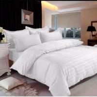 ราคา ผ้าปูที่นอน ผ้านวมลายริ้ว สีขาว 3 5ฟุต 5ฟุต 6ฟุต (14235784647)