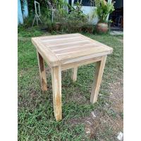 ราคา CPG โต๊ะข้างไม้สัก โต๊ะกลางไม้สัก 50x50สูง60CM โต๊ะข้างโซฟา โต๊ะเอนกประสงค์ โต๊ะวางของ โต๊ะกาแฟ โต๊ะไม้สัก งานไม้ดิบ สีโอ๊ค (19900715681)