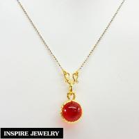 ราคา Inspire Jewelry จี้เพชรพญานาค มณีใต้น้ำ สีแดง นำโชค เสริมดวง มหามงคล พร้อมกล่องทอง (107807540)