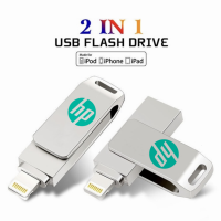 ราคา HP OTG USB แฟลชไดร์ฟ256GB 512GB 1TB Pendrive หน่วยความจำใช้งานร่วมกับ IPhone14 13 12 11 X 8 7 6 (17847025302)