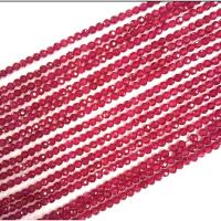 ราคา 1 ST 15 5cm Long Heated Ruby Polished 2mm 3mm Top High Quality Stone Stone for Jewelry (17825793664)