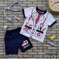 ราคา ชุดอาชีพเด็ก ชุดแฟชั่นเด็ก ชุด GRAB ชุดพ่อครัว ชุดคุณหมอ ชุดเซเว่น ชุดเบสบอล ชุดนายช่าง น่ารัก สำหรับน้องอายุ 3 7 ปี พร้อมส่ง (12303745327)