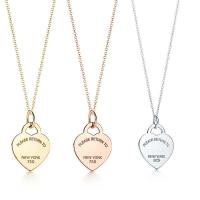 ราคา popular heart shaped luxury fashion necklace for girlfriend gift S925 sterling silver (11374149345)