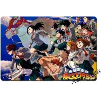 ราคา My Hero Academia โปสเตอร์มังงะ12x โปสเตอร์อะนิเมญี่ปุ่น8โปสเตอร์การ์ตูนโปสเตอร์ภาพยนตร์ป้ายดีบุกโลหะตกแต่งศิลปะบนผนังบ้านตกแต่งผนังโลหะภาพพิมพ์ศิลปะขนาด12X8นิ้ว (20360106275)