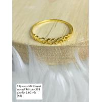ราคา แหวน Mini Heart ทองแท้ 9K Italy 375 KE (18282787788)