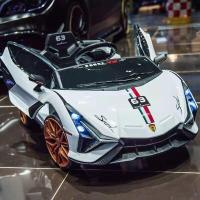 ราคา Lamborghini Aventador 12V ปรับความเร็วได้ ออกตัวสมูท รถแบตเตอรี่เด็กขายดี KIDs CAR (20369042844)