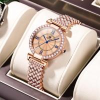 ราคา OLEVS 9942 Fashion Waterproof Watches For Women Stainless Steel Band Quartz Women Wristwatches (20438917468)