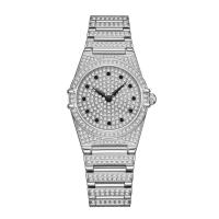 ราคา นาฬิกาผู้หญิงเต็มท้องฟ้าดาวทองคำสีกุหลาบนาฬิกาข้อมือเพชรสายรัดเหล็กควอตซ์กันน้ำออดี้ Omega นาฬิกาผู้หญิง Minyuan (20357604608)