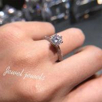 ราคา แหวนเทียมกระเป๋าเพชร Mosang หนึ่งกะรัตผู้หญิงอารมณ์เรียบง่ายรักเพทายข้อเสนอแหวนเพชรแหวนสำหรับแฟน hot (19636433508)