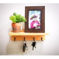 ราคา ที่วางของ ห้อยของได้ ห้องกุญแจ วางต้นไม้ วางกรอบรูป ชั้นแขวนผนัง แถมฟรีอุปกรณ์ติดผนัง (20788292720)