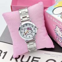 ราคา DD Watch นาฬิกาคิตตี้ นาฬิกาข้อมือเด็กผู้หญิงสีชมพูน่ารัก นาฬิกาข้อมือแฟชั่น คิตตี้ สายเลสสายซิลิโคลตัดสายได้ แถมฟรี กล่องลายคิตตี้ (19336957903)