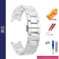 ราคา Notch สายนาฬิกาเซรามิกสำหรับ Mk Folli Follie Guess Giles GC Mike Coles สายนาฬิกาอุปกรณ์เสริมสายนาฬิกาสีขาว (19644994180)