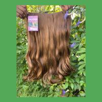 ราคา แฮร์พีช hairpiece แฮร์พีช calawigs ชิ้นหนาพิเศษไหมด้านเหมือนผมจริง แฮร์พีชปลายงุ้ม รหัส S8912L กว้าง26cm ยาว55cm (7166950292)