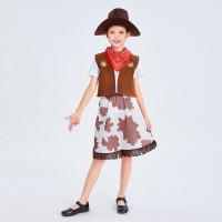 ราคา Pickmine ชุดชุดคาวบอยใหม่2023ชุดคอสเพลย์ผู้หญิงปาร์ตี้ฮาโลวีนชุดคาวบอยเด็กพร้อมหมวกเสื้อกั๊กผ้าพันคอสำหรับเด็กผู้ชายและเด็กผู้หญิง (19973122103)