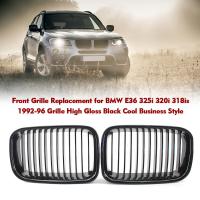 ราคา TomLight ตะแกรงสำหรับเปลี่ยนด้านหน้าสำหรับ BMW E36 325i 320i 318is กระจังหน้า1992 96สูงแวววาวดำเย็นสไตล์ธุรกิจ (18986004447)