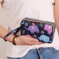 ราคา 1ชิ้นกระเป๋าใส่เหรียญสามชั้นมีซิปกระเป๋าใส่กุญแจกระเป๋าเก็บบัตรของกระเป๋าเงินสำหรับผู้หญิงกระเป๋าสตรีผ้าใบความจุขนาดใหญ่พิมพ์ลายกระเป๋าสตางค์ใบสั้นกระเป๋าโทรศัพท์ (18213587799)