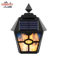 ราคา โคมมีเปลวไฟกันน้ำโคมไฟติดผนังพลังงานแสงอาทิตย์ Led พร้อมแผงพลังแสงอาทิตย์สำหรับตกแต่งสวนรั้วสนามบานหน้าต่าง (17460359690)